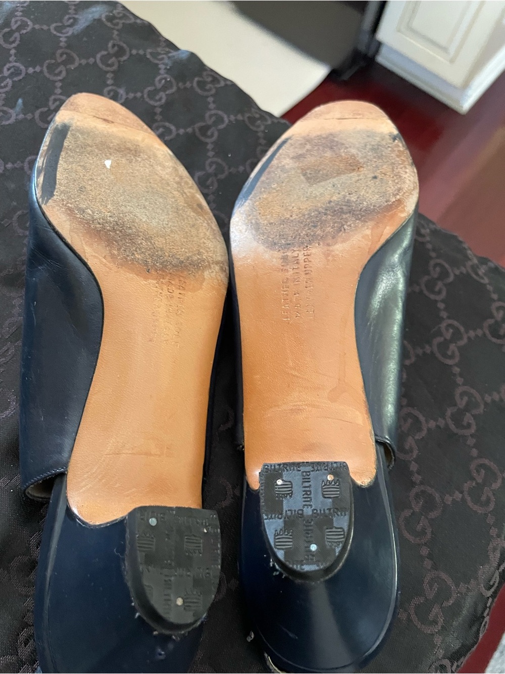 Salvatore Ferragamo Black Leather Slingback Mules - Picture 7 of 7